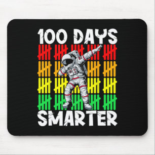 100 Days Smarter Space Astronaut 100th Day School  Mouse Pad