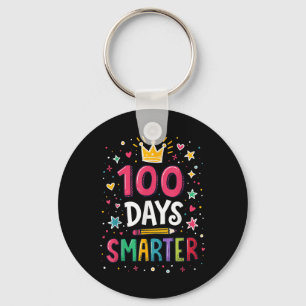 100 Days Smarter Teacher 100th Day Of School Kids Key Ring