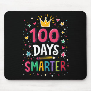 100 Days Smarter Teacher 100th Day Of School Kids Mouse Pad