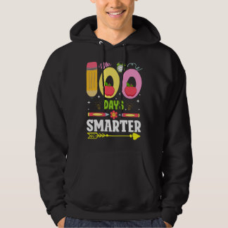 100 Days Smarter Teacher or Student 100th Day of S Hoodie