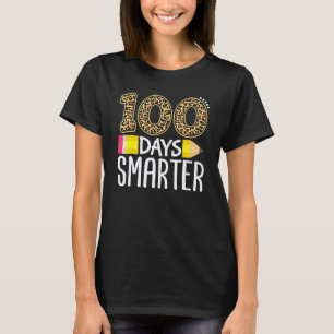100 Days Smarter Teacher Or Student 100th Day Of S T-Shirt