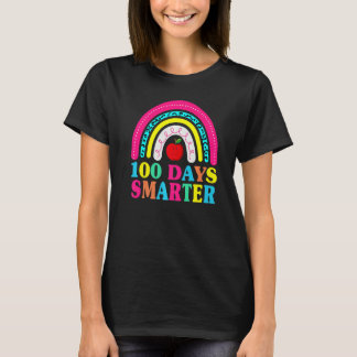 100 Days Smarter Teacher Or Student 100th dayLeopa T-Shirt