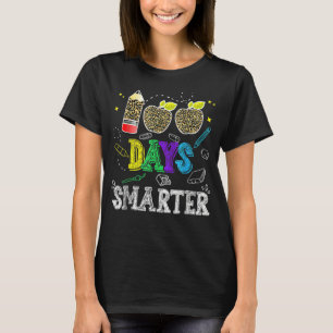 100 Days Smarter Teacher Student 100th Day Of Scho T-Shirt