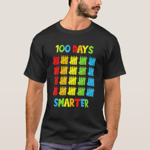 100 Days Smarter Teachers Kids Child 100th Day Of  T-Shirt