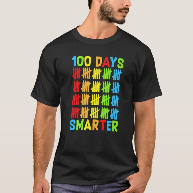 100 Days Smarter Teachers Kids Child Happy 100 Day T-Shirt (Front)