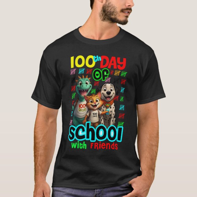 100 Days Smarter with My Best Friends Tee. T-shirt (Front)