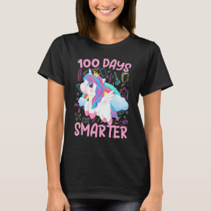 100 Days Smarter Women Girls Unicorn 100th Day of T-Shirt