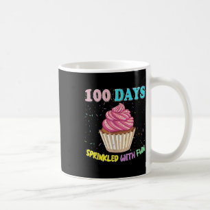 100 Days Sprinkled Fun Pink Cupcake 100th Day Of S Coffee Mug