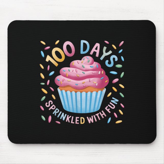100 Days Sprinkled With Fun 100th Day Of School Gi Mouse Pad (Front)