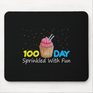 100 Days Sprinkled With Fun Cupcake 100 Days Of Sc Mouse Pad