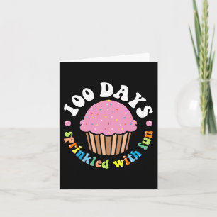 100 Days Sprinkled With Fun Cupcake 100th Day Of S Card