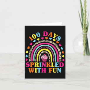 100 Days Sprinkled With Fun Cupcake 100th Day Of S Card