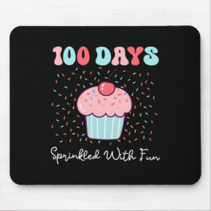 100 Days Sprinkled With Fun Cupcake 100th Day Of S Mouse Pad