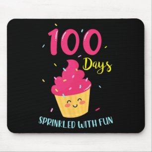 100 Days Sprinkled With Fun Cupcake 100th Day Of S Mouse Pad