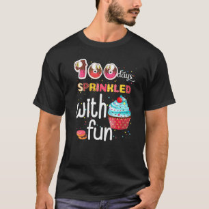 100 Days Sprinkled With Fun Cupcake 100th Day Scho T-Shirt