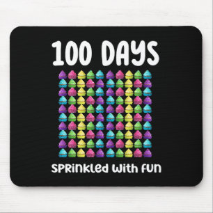 100 Days Sprinkled With Fun Cupcake Celebration Sc Mouse Pad