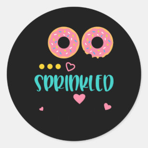 100 Days Sprinkled With Fun Doughnut 100th Day Of Classic Round Sticker