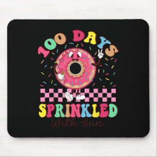 100 Days Sprinkled With Fun Doughnut 100th Day Sch Mouse Pad