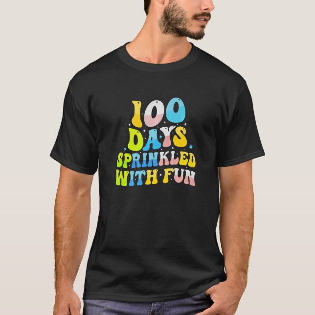 100 Days Sprinkled With Fun  Student Teacher T-Shirt (Front)