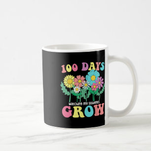 100 Days Watching My Students Grow Boho Flowers Te Coffee Mug