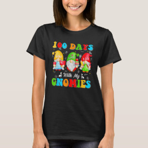100 Days With My Gnomies Cute 100th Day Of School T-Shirt