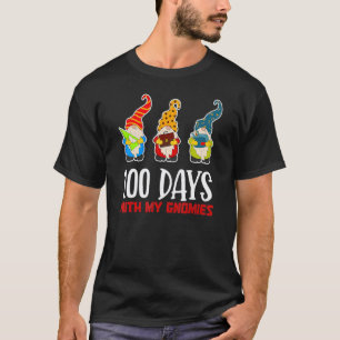 100 Days With My Gnomies Happy 100th Day Of School T-Shirt