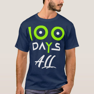 100 Days Yx27all Funny 100 Days Of School Cute Tea T-Shirt