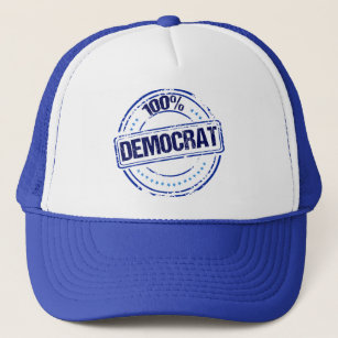 100% Democrat Proud Blue Seal Trucker Hat