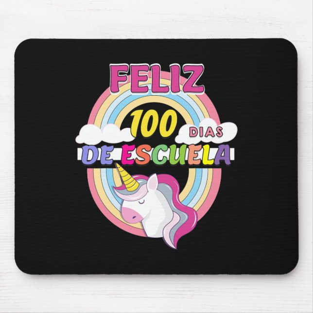 100 Dias De Escuela 100 Days Of School  Mouse Pad (Front)
