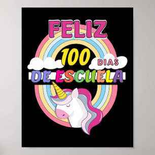 100 Dias De Escuela 100 Days Of School  Poster