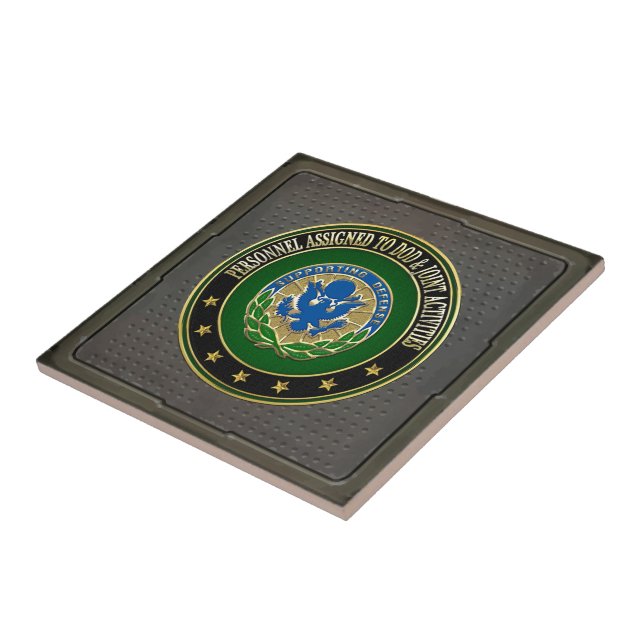 [100] DOD & Joint Activities DUI Special Edition Ceramic Tile (Side)