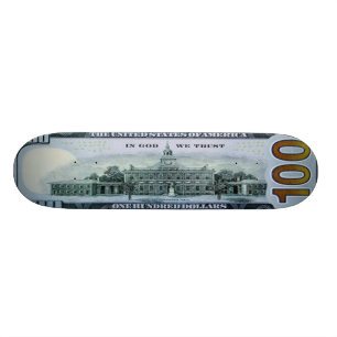 100 Dollar Bill Skateboard Pro