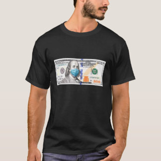 100 Dollar Tee Bill Baller Money Cash Face Mask Qu