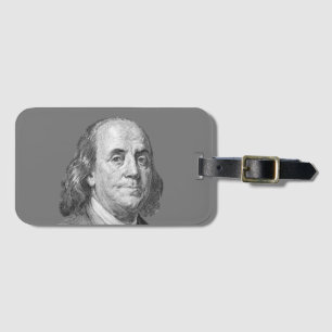 100 dollars, Benjamin Franklin Luggage Tag
