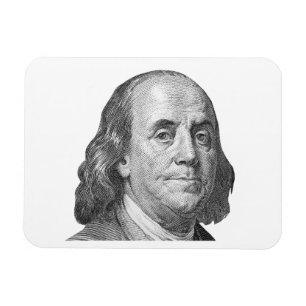 100 dollars, Benjamin Franklin Magnet