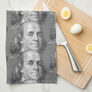 100 dollars, Benjamin Franklin Tea Towel