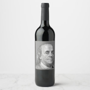 100 dollars, Benjamin Franklin Wine Label