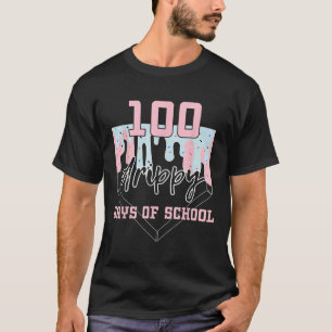 100 Drippy Days Of School Baseball Ice Cream 100th T-Shirt