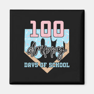100 Drippy Days Of School Bysebyll Ice Cream 100th Magnet
