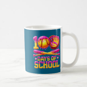 100 drippy days of school softball ice cream 100th coffee mug