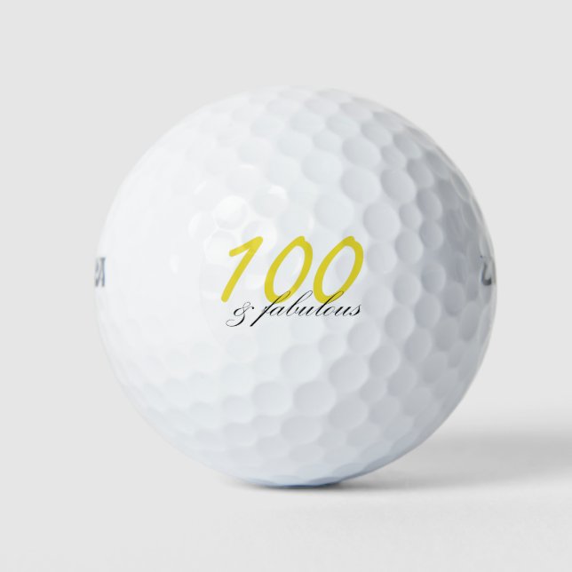 100 & Fabulous Golf Balls (Front)
