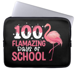 100 Flamazing Days of School Flamingo Teacher Laptop Sleeve