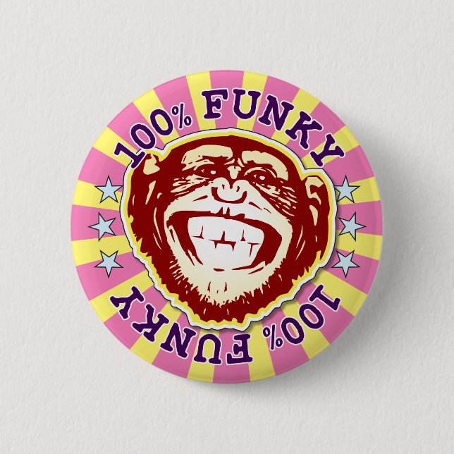 100% Funky Monkey Badge (Front)