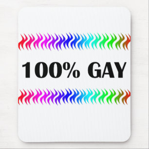 100% Gay Mouse Pad