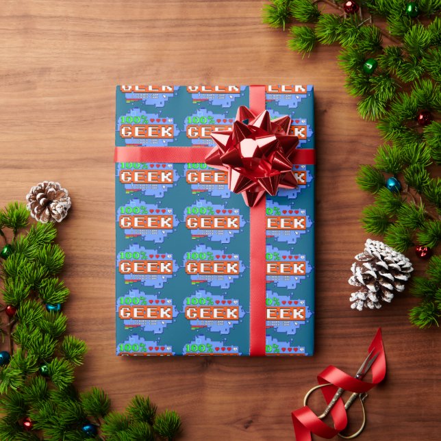 100% Geek Wrapping Paper (Holiday Gift)