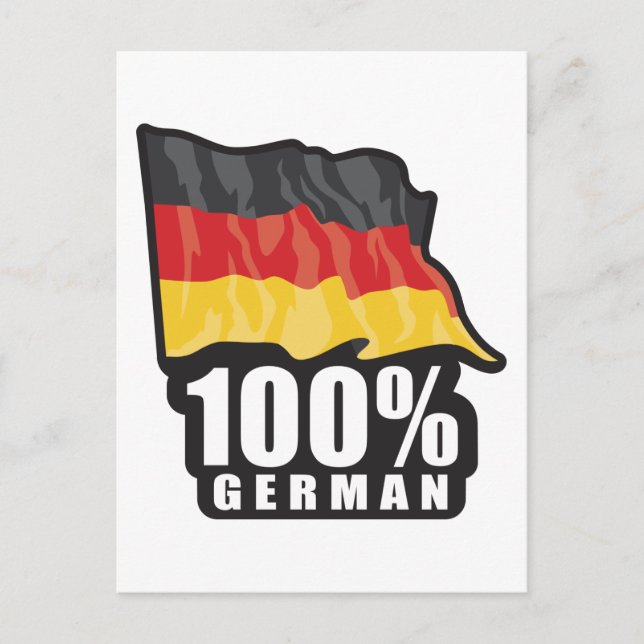 100% German Postcard (Front)