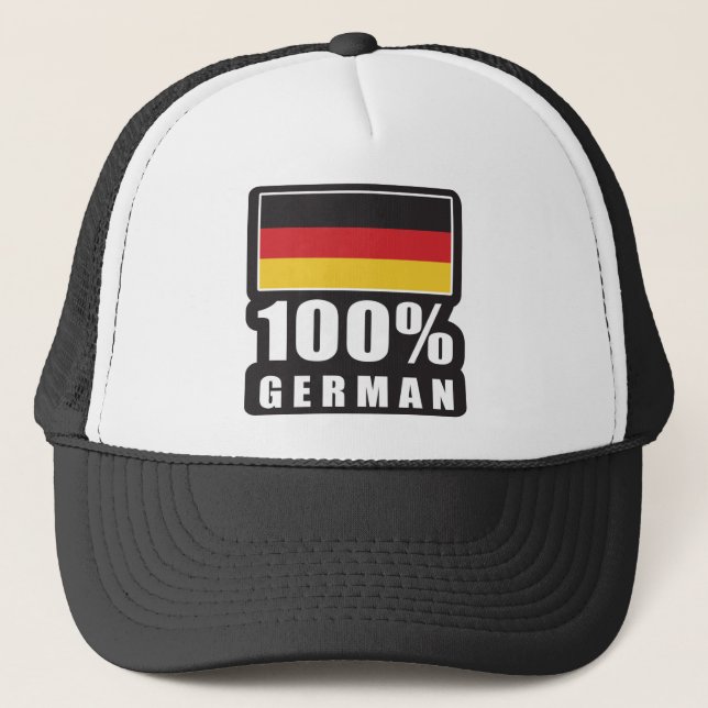 100% German Trucker Hat (Front)