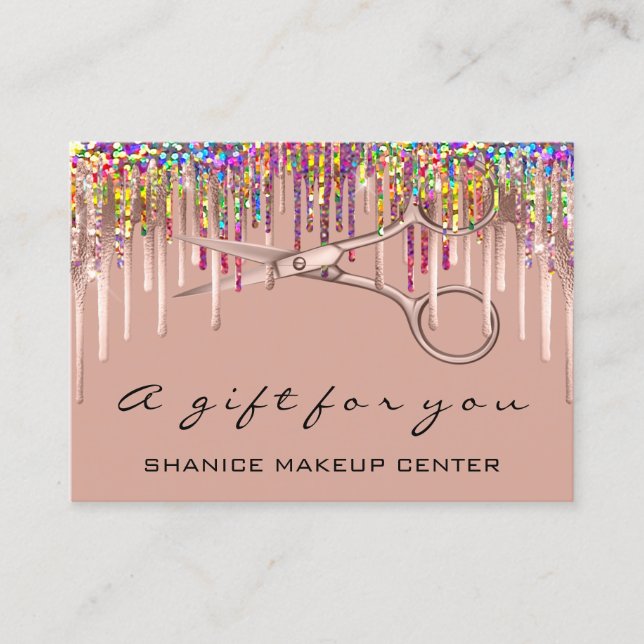 100 Gift Certificate Hairdresser Holograph Unicorn (Front)