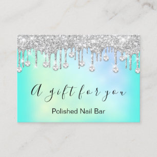 100 Gift Certificate Nais Holograph Silver Drips