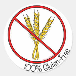 “100% Gluten-Free” Stickers (Large)